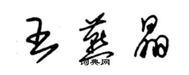 朱錫榮王燕晶草書個性簽名怎么寫