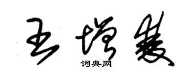 朱錫榮王增雙草書個性簽名怎么寫