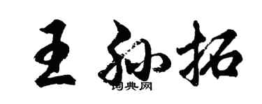 胡問遂王孫拓行書個性簽名怎么寫