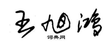 朱錫榮王旭鴻草書個性簽名怎么寫