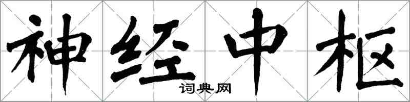 翁闓運神經中樞楷書怎么寫