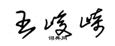 朱錫榮王峻崎草書個性簽名怎么寫