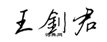 王正良王劍君行書個性簽名怎么寫