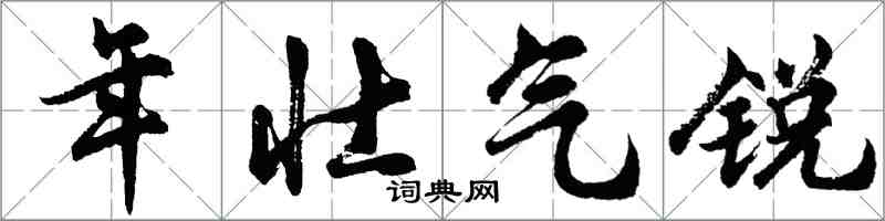 胡問遂年壯氣銳行書怎么寫