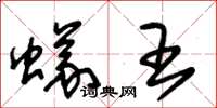 朱錫榮蟻王草書怎么寫