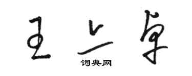 駱恆光王亦卓草書個性簽名怎么寫