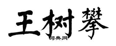 翁闓運王樹攀楷書個性簽名怎么寫