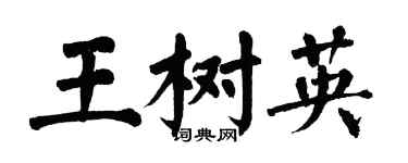 翁闓運王樹英楷書個性簽名怎么寫