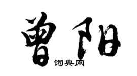 胡問遂曾陽行書個性簽名怎么寫