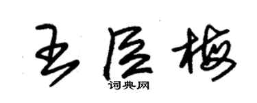 朱錫榮王臣梅草書個性簽名怎么寫