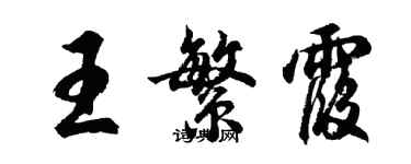 胡問遂王繁霞行書個性簽名怎么寫