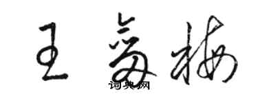 駱恆光王劍梅草書個性簽名怎么寫