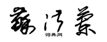 朱錫榮蘇淑蘭草書個性簽名怎么寫