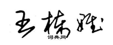 朱錫榮王棟雅草書個性簽名怎么寫