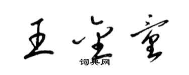 梁錦英王金童草書個性簽名怎么寫