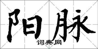 翁闓運陽脈楷書怎么寫