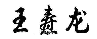 胡問遂王燾龍行書個性簽名怎么寫