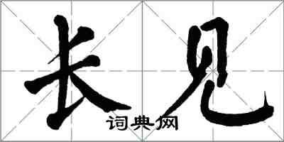 翁闓運長見楷書怎么寫