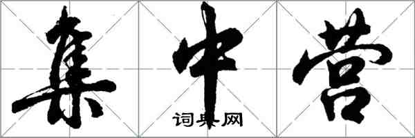 胡問遂集中營行書怎么寫