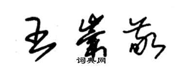 朱錫榮王崇敬草書個性簽名怎么寫