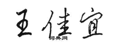 駱恆光王佳宜行書個性簽名怎么寫