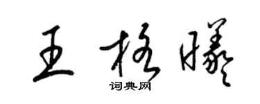 梁錦英王格曦草書個性簽名怎么寫