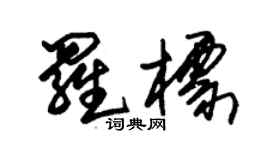 朱錫榮羅標草書個性簽名怎么寫