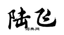 胡問遂陸飛行書個性簽名怎么寫