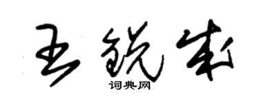 朱錫榮王銳成草書個性簽名怎么寫