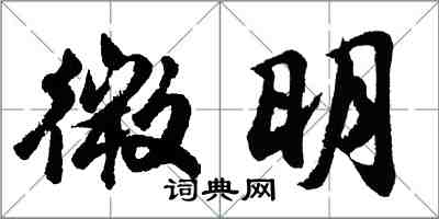 胡問遂微明行書怎么寫