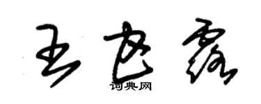 朱錫榮王甘露草書個性簽名怎么寫