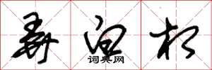 朱錫榮弄白相草書怎么寫