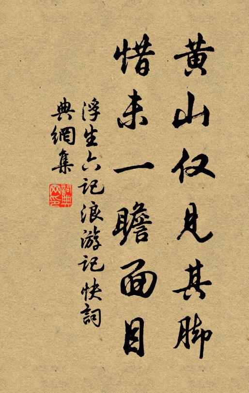 沈復黃山僅見其腳,惜未一瞻面目。書法作品欣賞