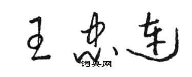 駱恆光王忠連草書個性簽名怎么寫