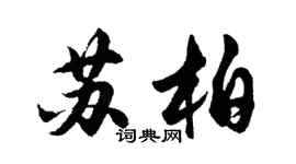 胡問遂蘇柏行書個性簽名怎么寫