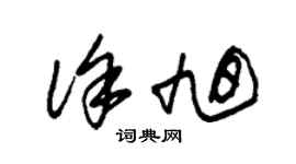 朱錫榮徐旭草書個性簽名怎么寫