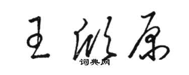 駱恆光王欣原草書個性簽名怎么寫