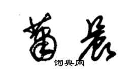 朱錫榮蕭晨草書個性簽名怎么寫