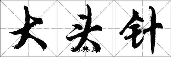 胡問遂大頭針行書怎么寫