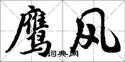 胡問遂鷹風行書怎么寫