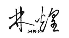 駱恆光林煌草書個性簽名怎么寫