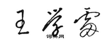 駱恆光王學雷草書個性簽名怎么寫