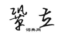駱恆光鞏立草書個性簽名怎么寫