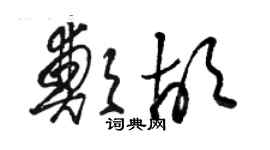 駱恆光鄭胡草書個性簽名怎么寫