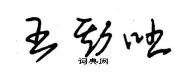 朱錫榮王斯吐草書個性簽名怎么寫