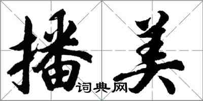 胡問遂播美行書怎么寫