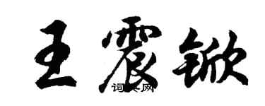 胡問遂王震杴行書個性簽名怎么寫