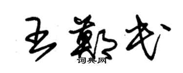 朱錫榮王鄭民草書個性簽名怎么寫