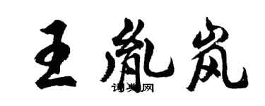 胡問遂王胤嵐行書個性簽名怎么寫