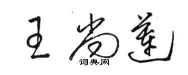 駱恆光王尚蓮草書個性簽名怎么寫